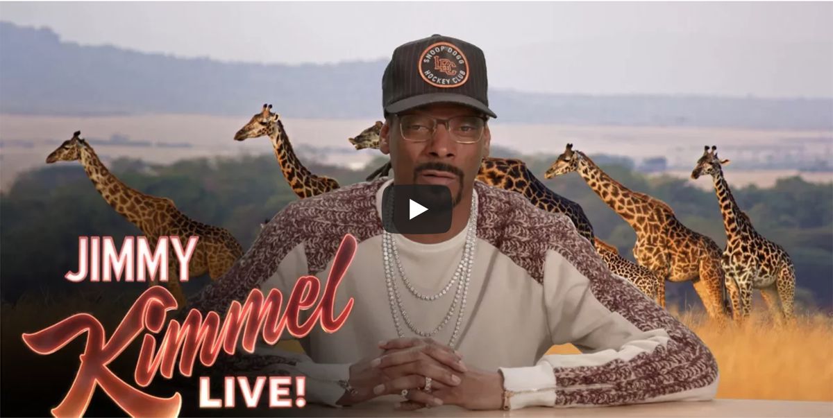 Snoop Dogg on Jimmy Kimmel's show