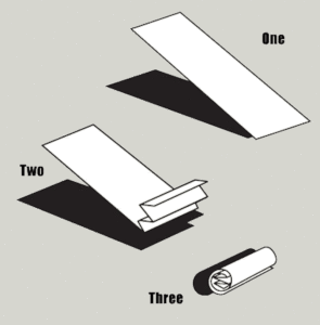 Demonstration how to make joint filter out of paper